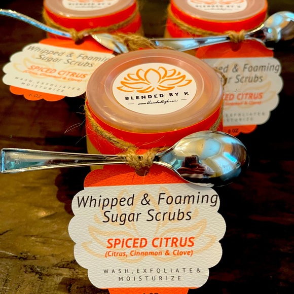 **SALE PRICE** Spiced Citrus Whipped & Foaming Sugar Scrubs - Picture 3 of 9